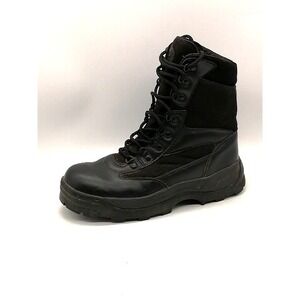 Galls‎ Boots Mens Black 9.5 Wide Tactical Duty Work Shoe Leather Hard Toe SP430